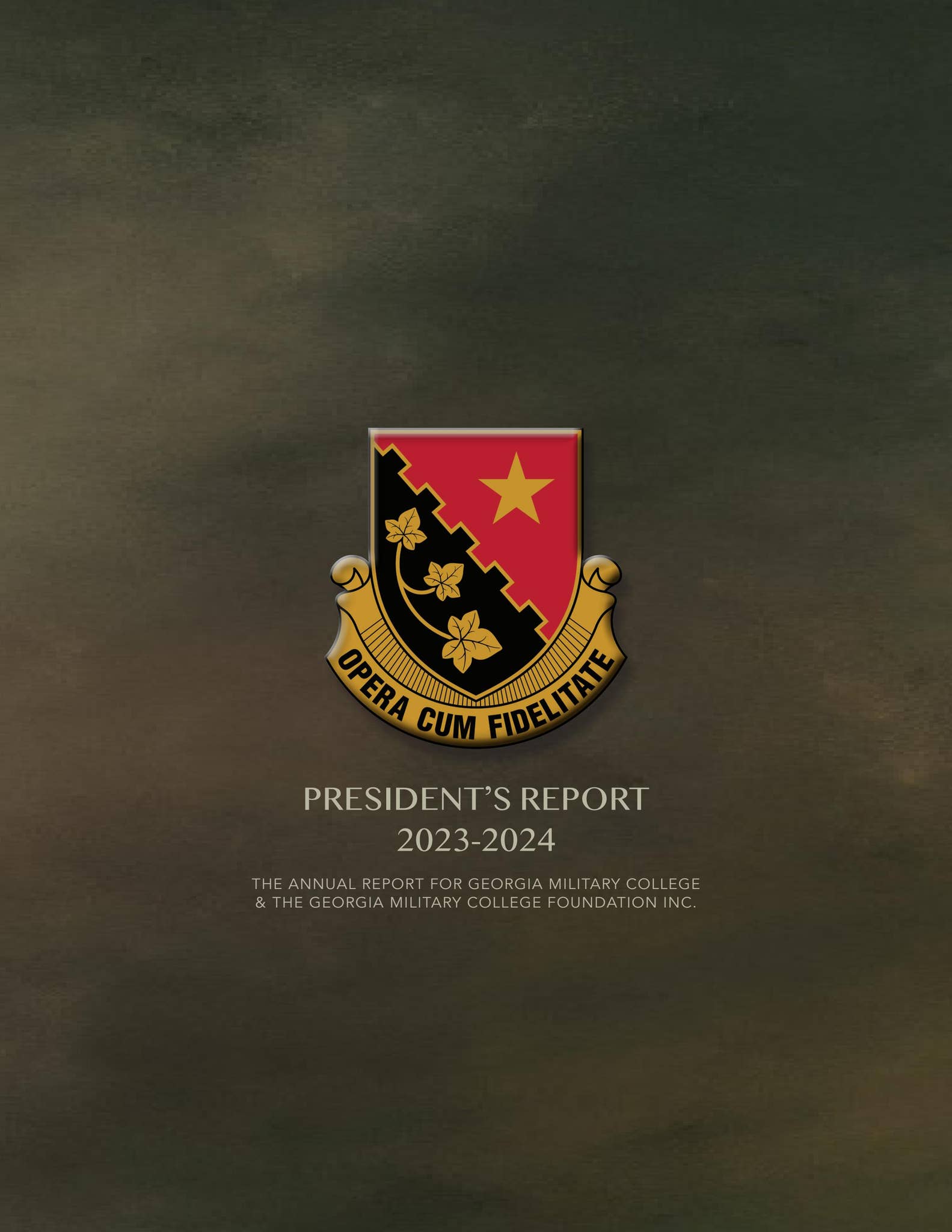 20232024 Military College President's Report by