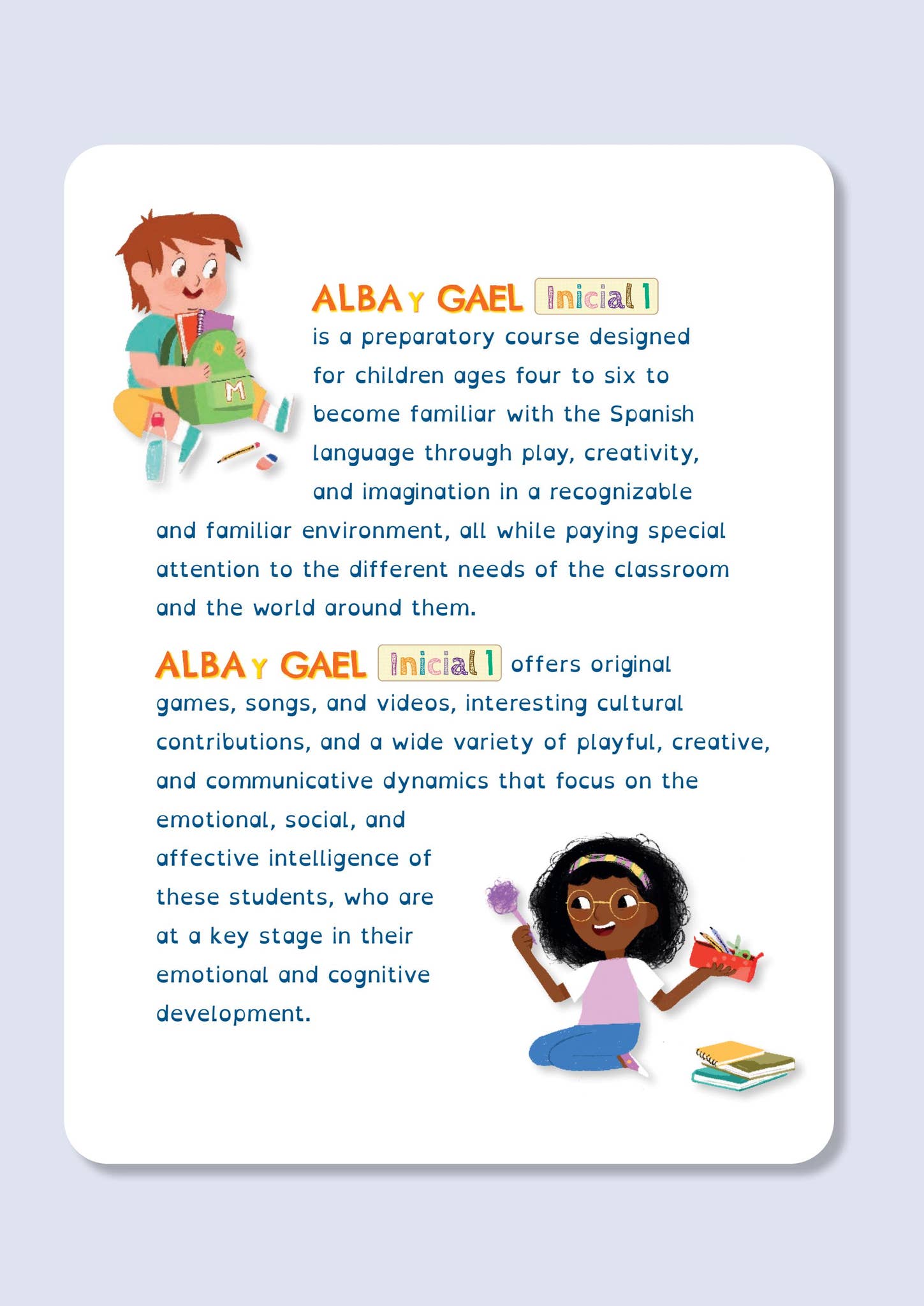 Alba y Gael inicial: Unit at a glance by Klett World Languages - Issuu