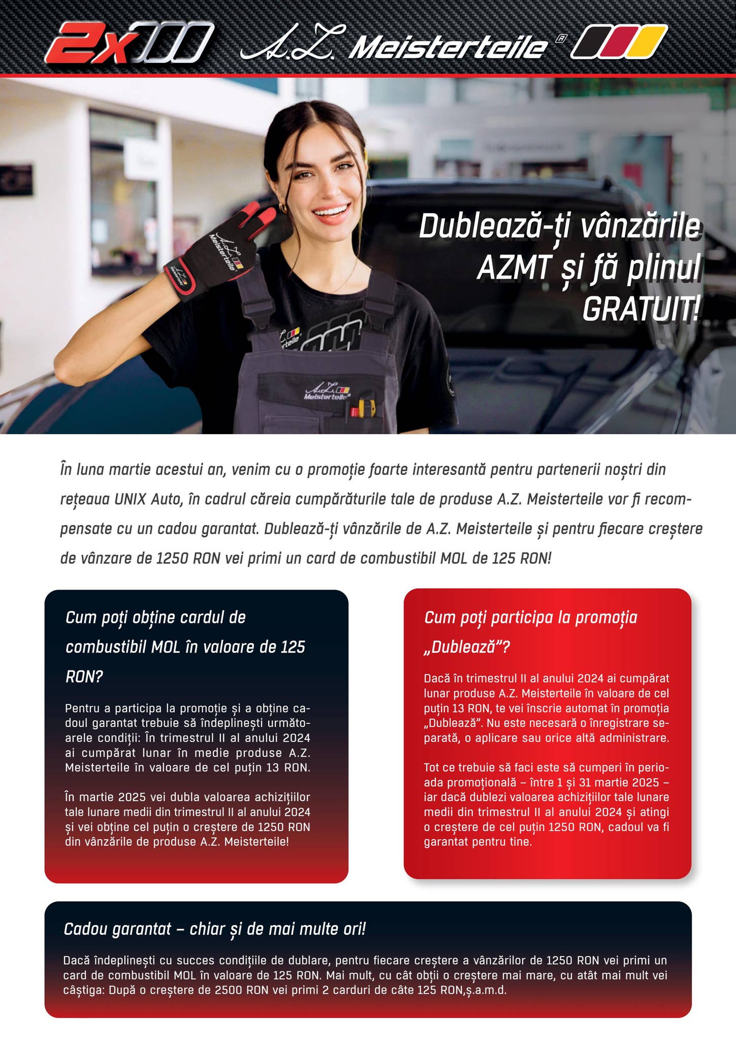 Promoția de dublare AZMT - Aprilie 2025 by unixauto - Issuu