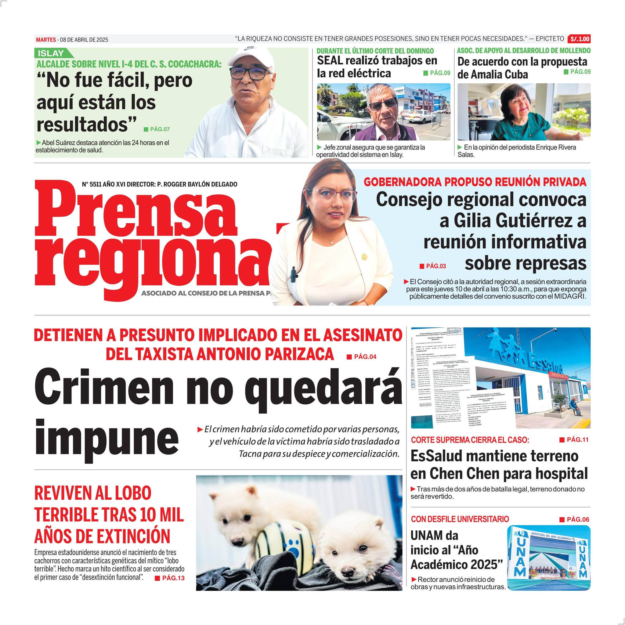 La Prensa Regional - Martes 08 de abril de 2025 by Diario La Prensa ...