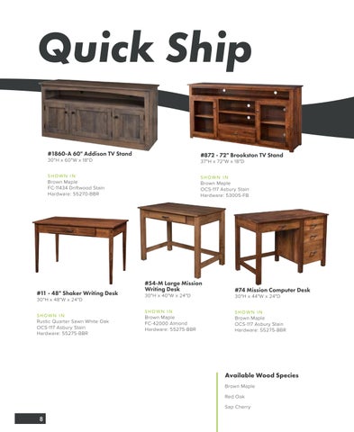 Premier Woodcraft 家具目录 2025 第 8 页