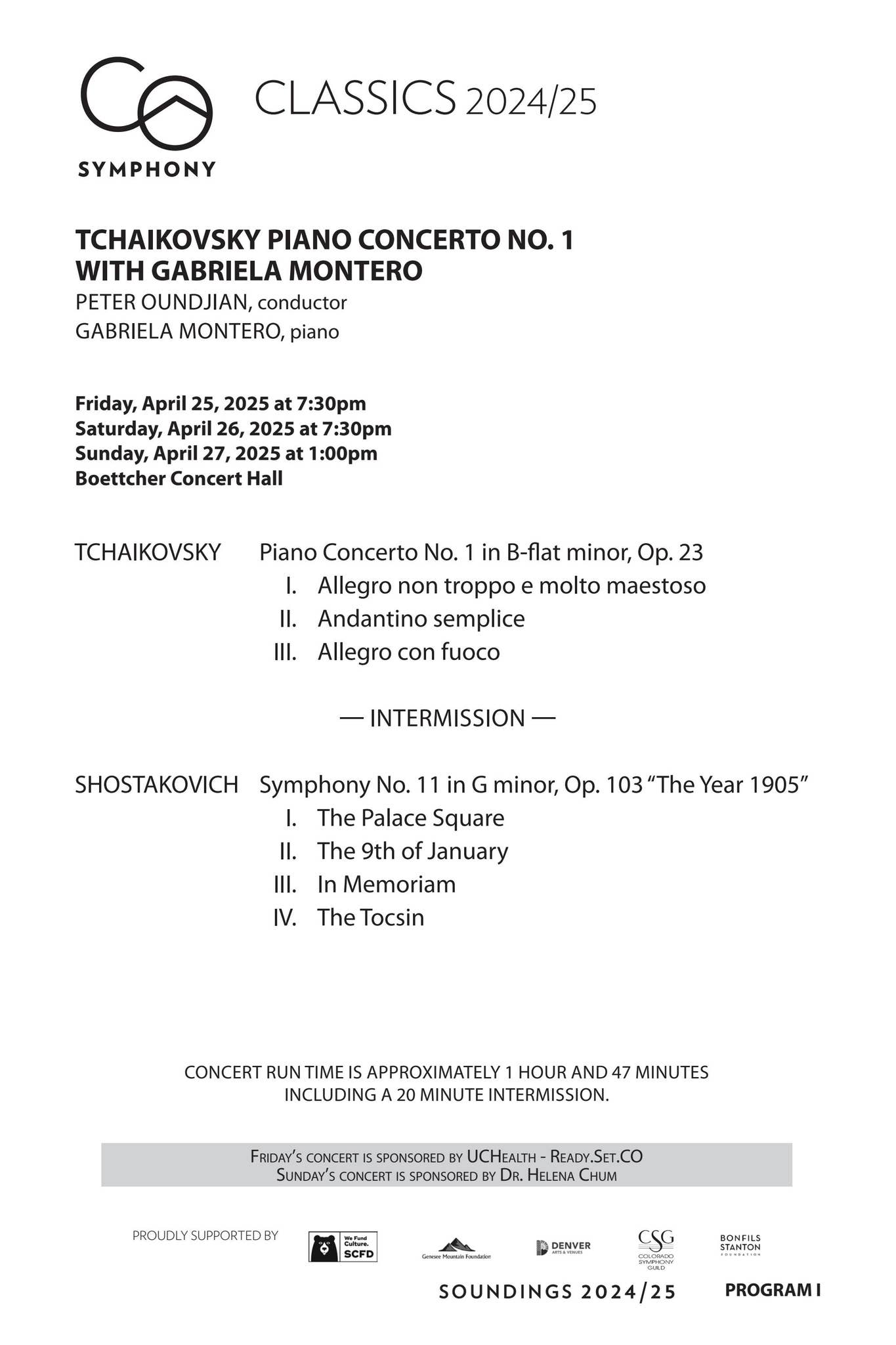 その他 Tchaikovsky Symphony / Piano Concerto Program Notes: Tchaikovsky Piano Concerto No. 1 with Gabriela