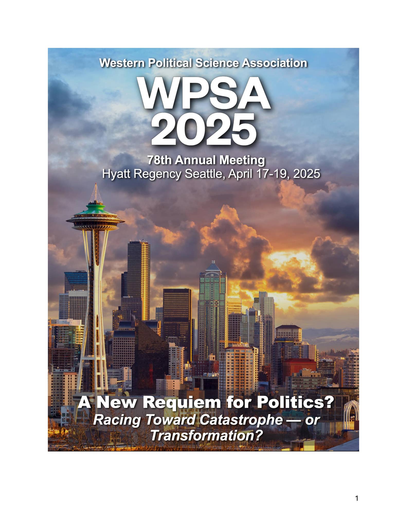 The front page of the WPSA document- a tantalizing mystery