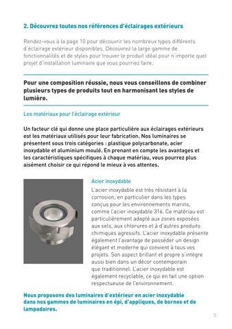 BEX Group 灯饰目录 · Le 指南 ROBUS : Comment optimiser votre Éclairage Extérieur 第 7 页