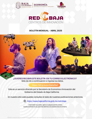Boletín Mensual Red CI Baja Abril 2025