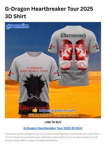 G-dragon: Heartbreaker T-shirt -Black : G-DRAGON (from