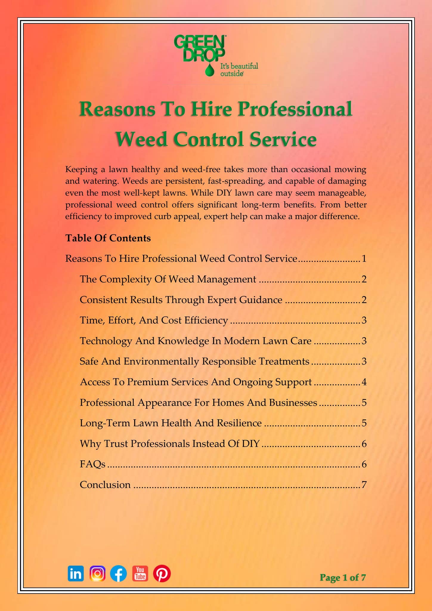 Reasons To Hire Professional Weed Control Service by Web Cures Digital ...