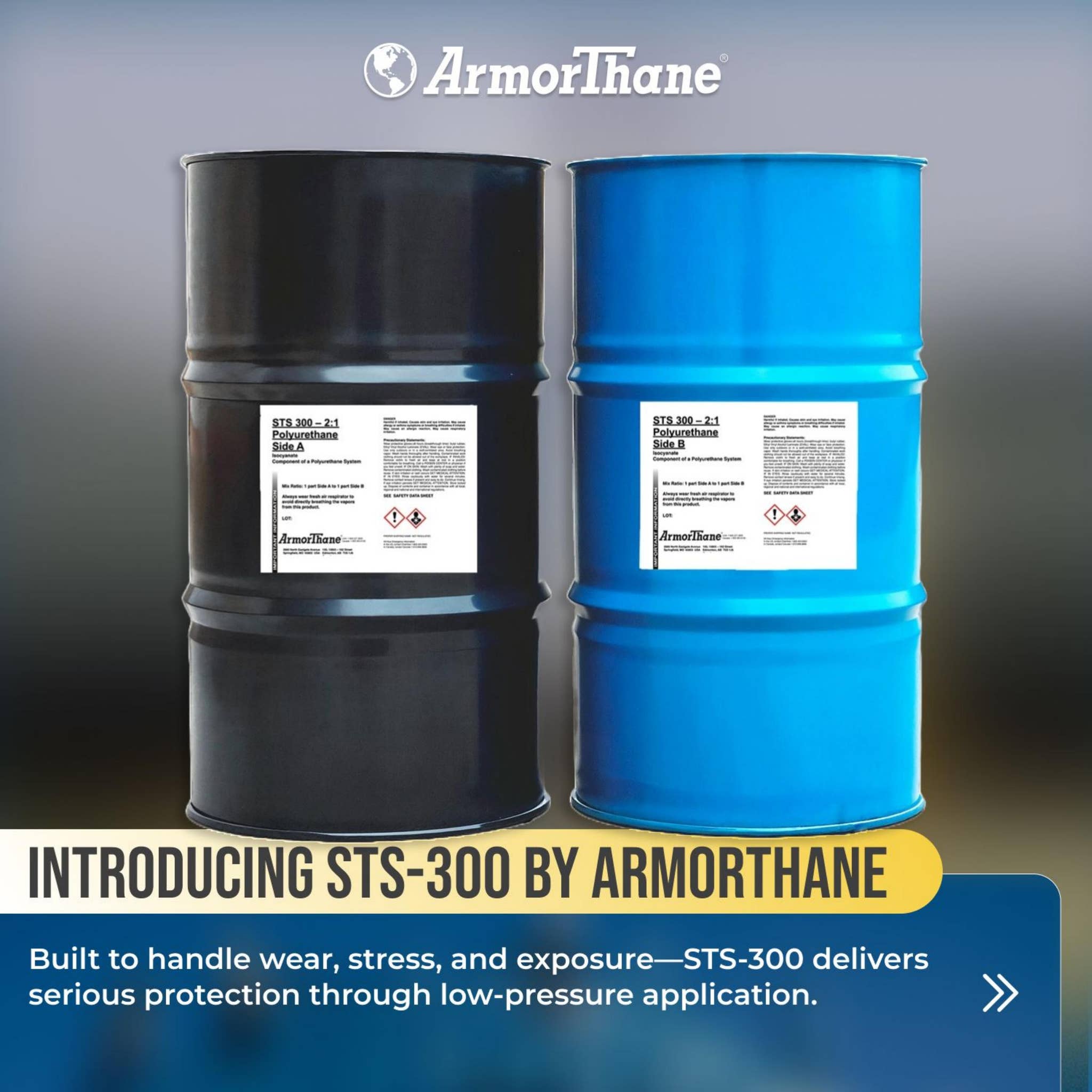 Armothane Introducing STS-300 By ArmorThane: Low Pressure Polyurea Coating by ...