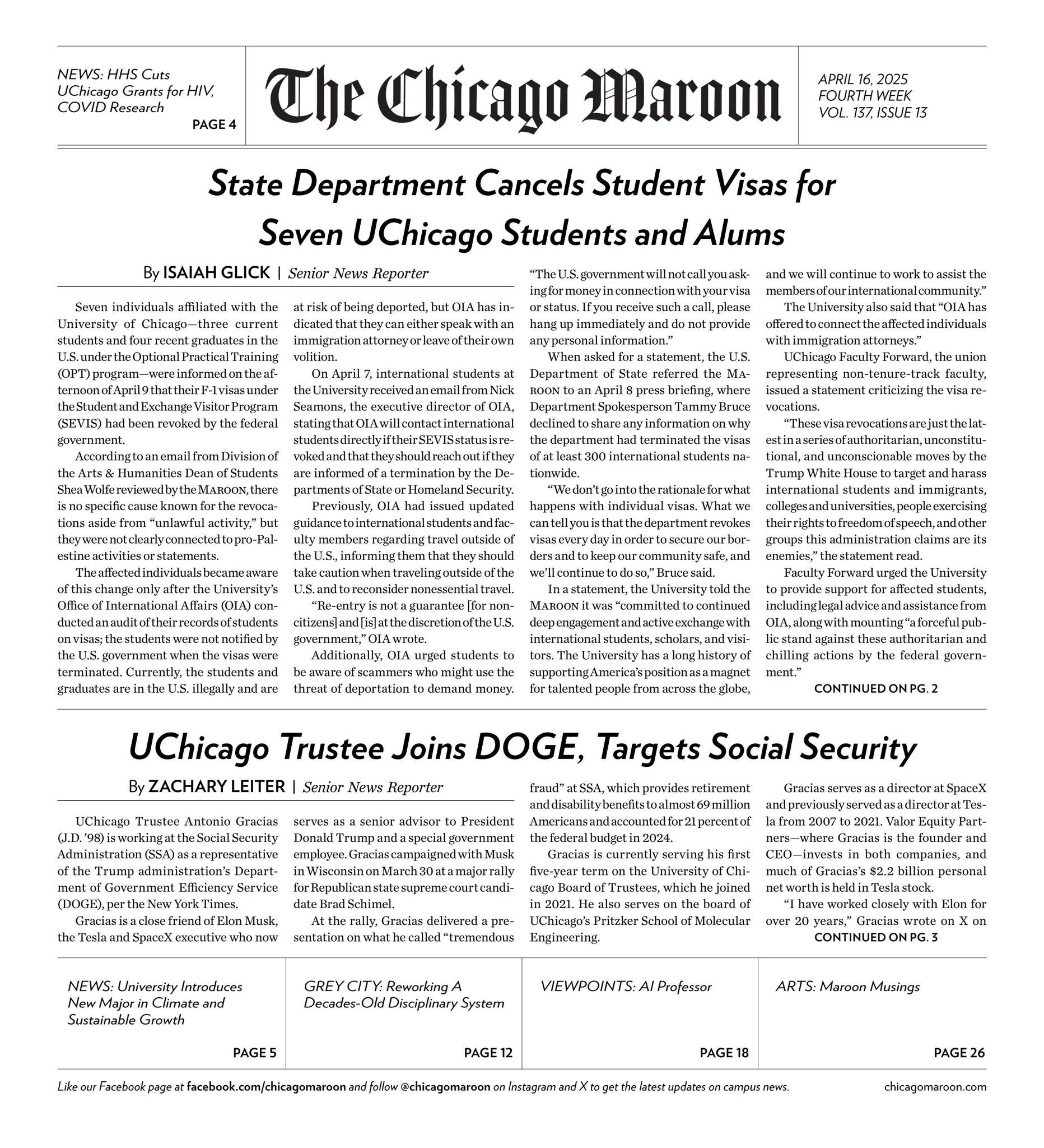 041625 by Chicago Maroon - Issuu