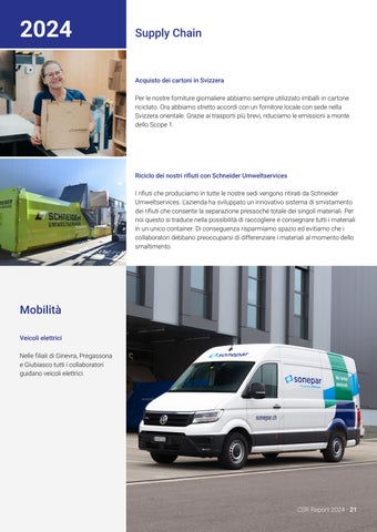 Sonepar Suisse 灯饰目录 · Sonepar I CSR-Report 2024 ( 意文 ) 第 21 页