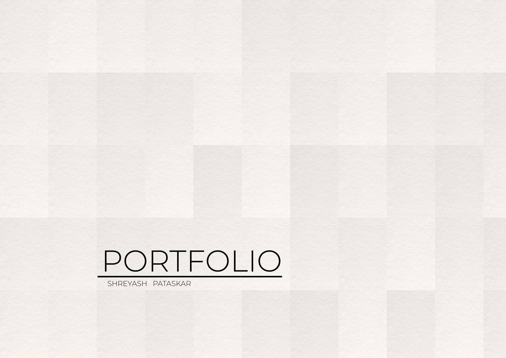 Undergraduate Architectural Portfolio Shreyash Pataskar by Shreyash ...