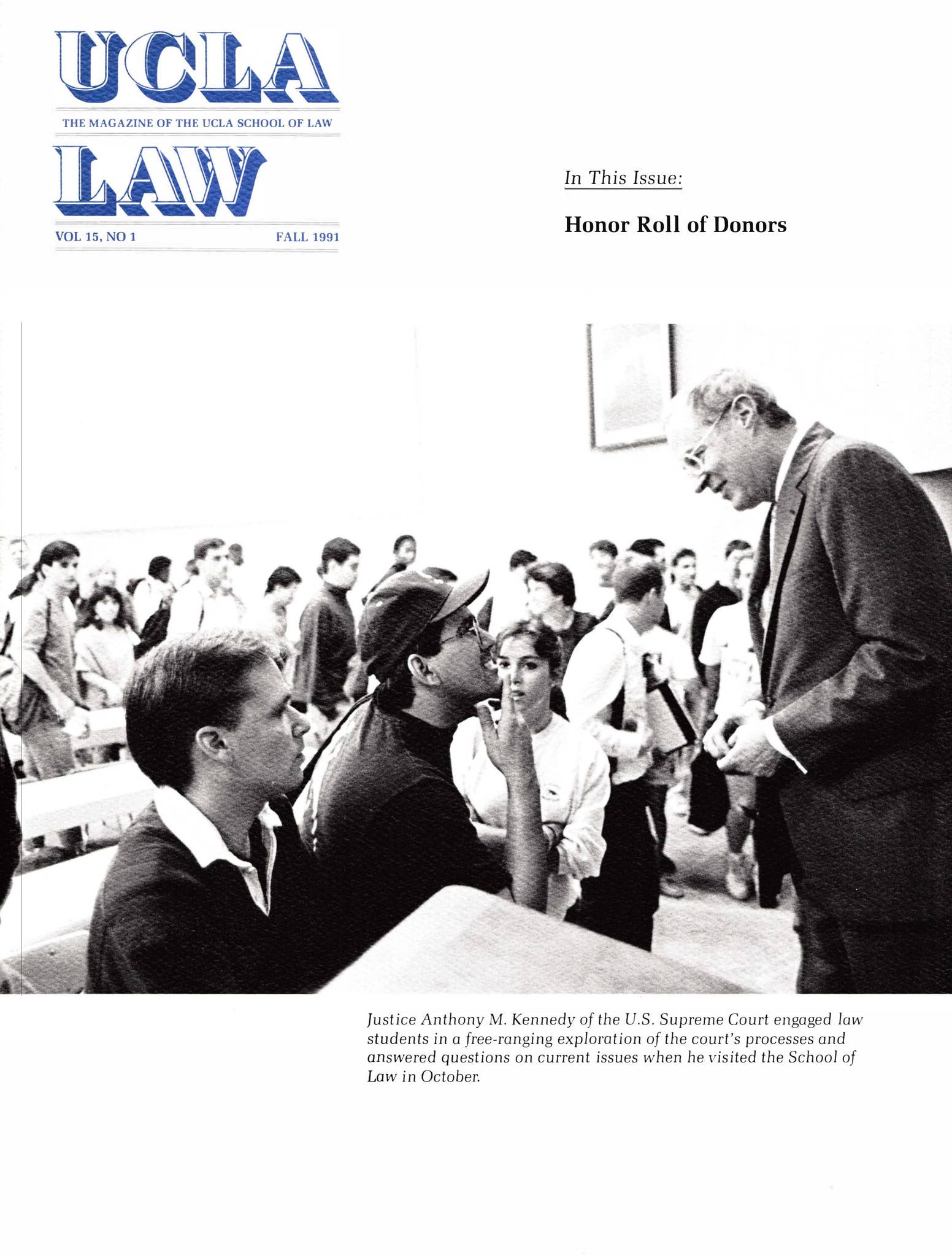 UCLA Law - Fall 1991, Vol. 15, No. 1 by UCLA Law - Issuu