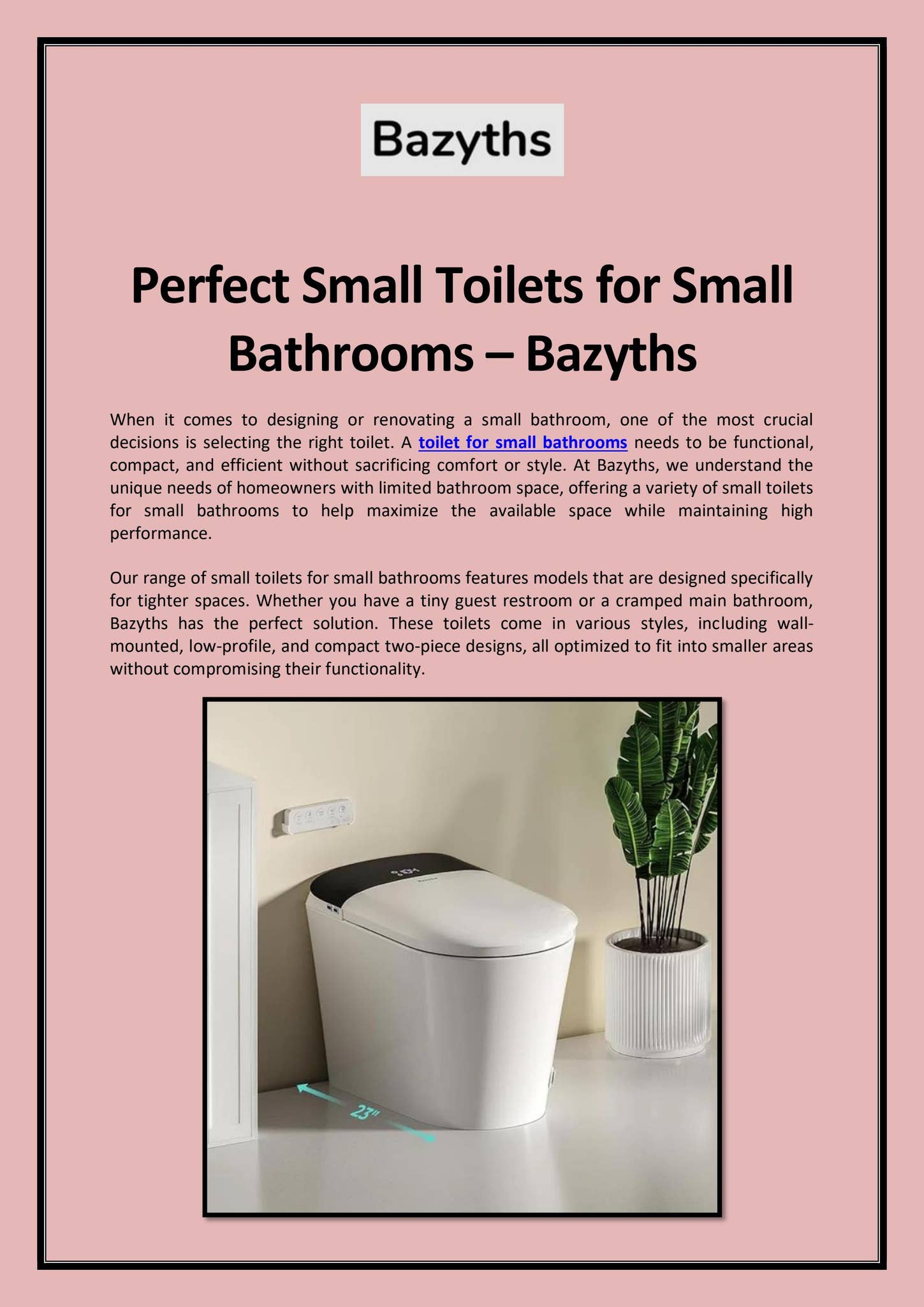 Perfect Small Toilets for Small Bathrooms – Bazyths by Bazyths - Issuu, image size:1449x2048