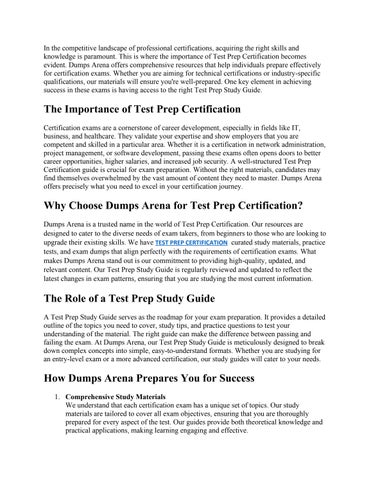 TEST PREP STUDY GUIDE by Edna Carter - Issuu