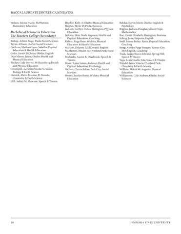 Emporia State University - 春季 2025 Commencement 第 10 页