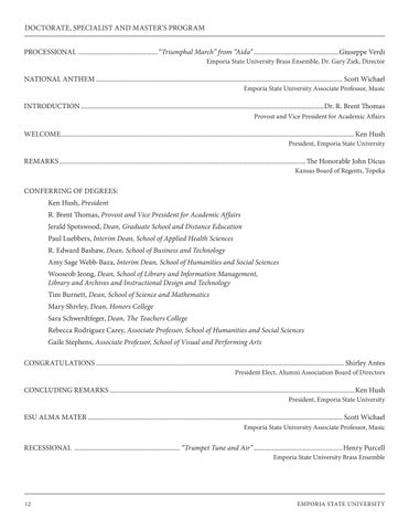 Emporia State University - 春季 2025 Commencement 第 12 页
