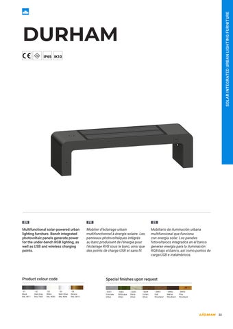 LIGMAN 灯饰手册 太阳能 Integrated Luminaires 第 23 页