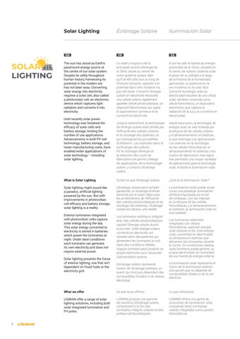 LIGMAN 灯饰手册 太阳能 Integrated Luminaires 第 2 页
