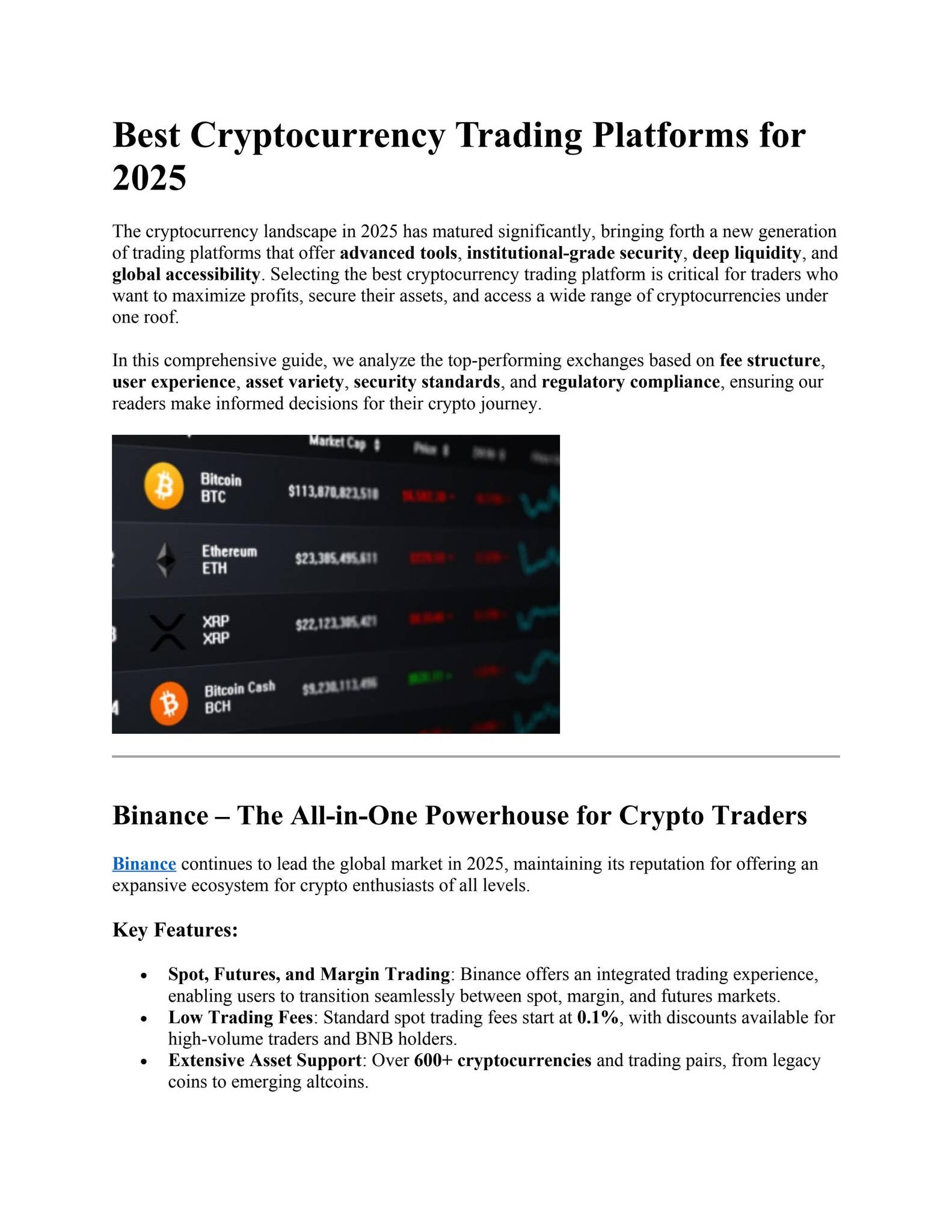 Top 10 Best Cryptocurrency Trading Platforms [Ranked & Reviewed] by Becky  Woodard - Issuu
