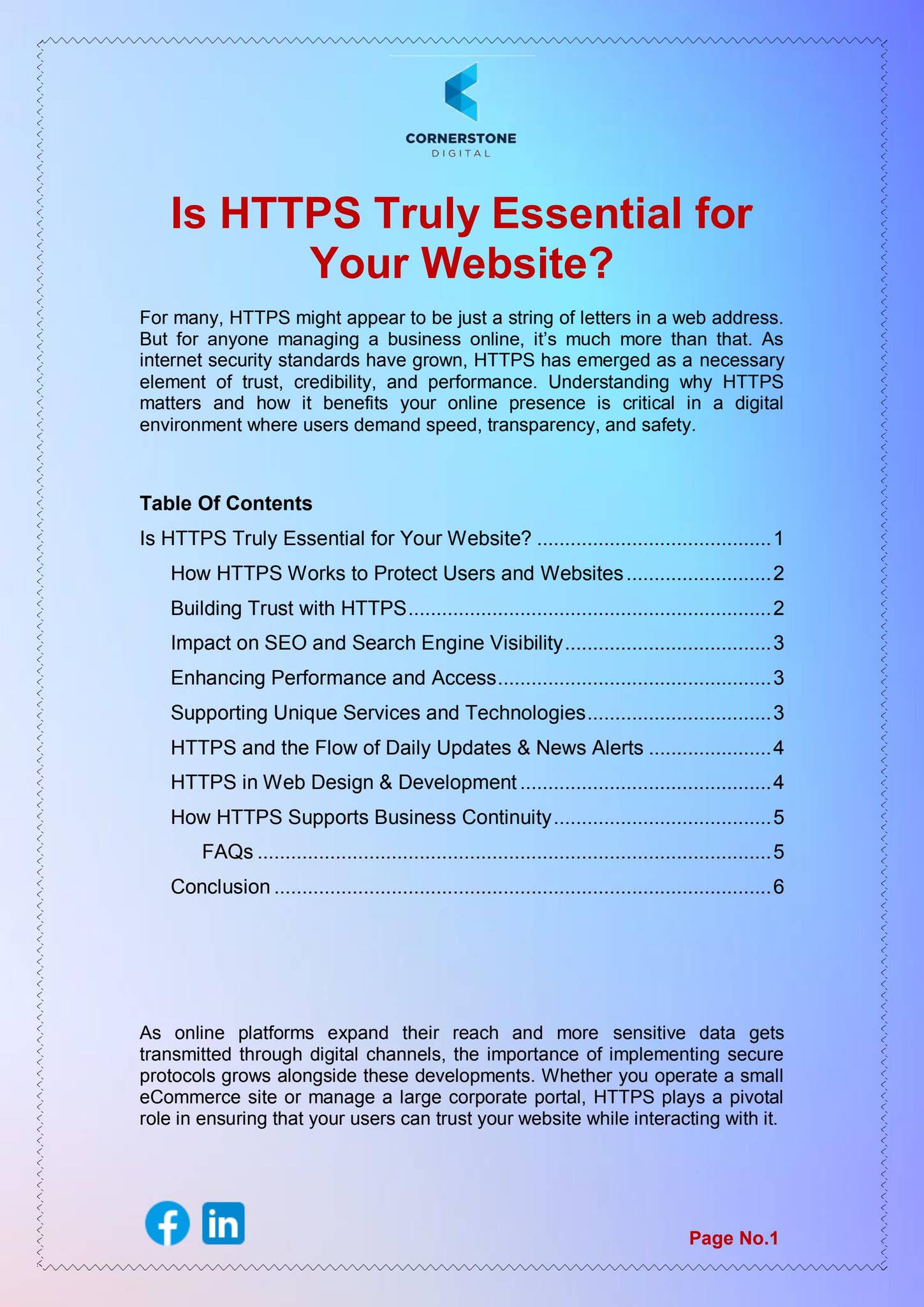 Is HTTPS Truly Essential for Your Website by Web Cures Digital - Issuu