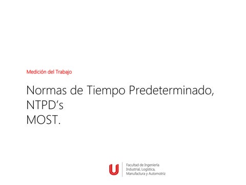 Normas de Tiempo Predeterminado (NTPD) by uribeupaep - Issuu