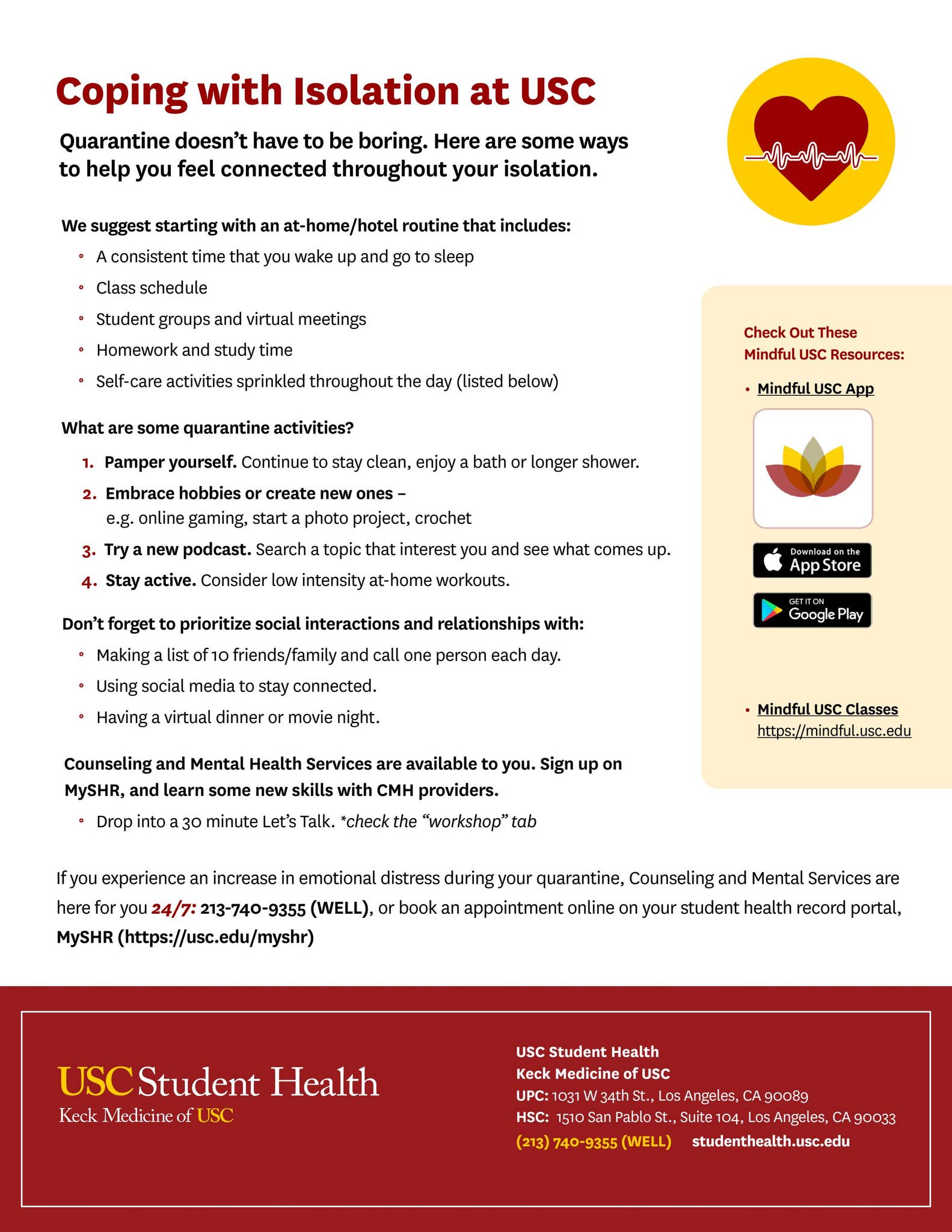 Coping With Isolation by USC Campus Health - Issuu