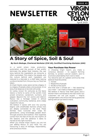 A Story of Spice, Soil & Soul