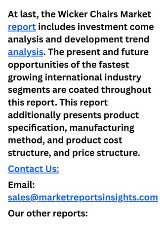 focuses on major players 家具目录 · North 美国 藤编 Chairs Market 2025-2031 is thriving by 第 14 页