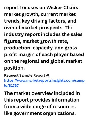 focuses on major players 家具目录 · North 美国 藤编 Chairs Market 2025-2031 is thriving by 第 2 页
