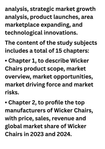 focuses on major players 家具目录 · North 美国 藤编 Chairs Market 2025-2031 is thriving by 第 9 页