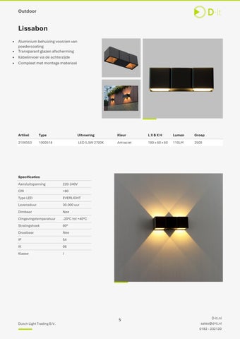 Mathieu van Loon 灯饰目录 · 荷兰 灯饰 Trading 户外 catalogus 第 5 页