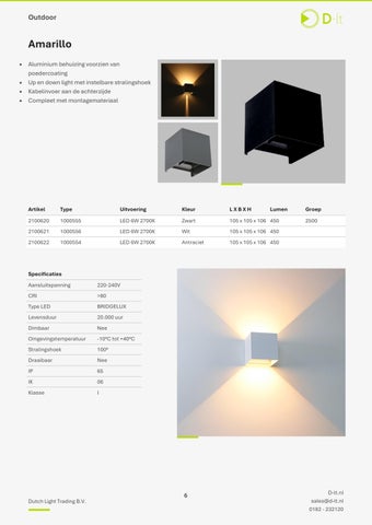 Mathieu van Loon 灯饰目录 · 荷兰 灯饰 Trading 户外 catalogus 第 6 页
