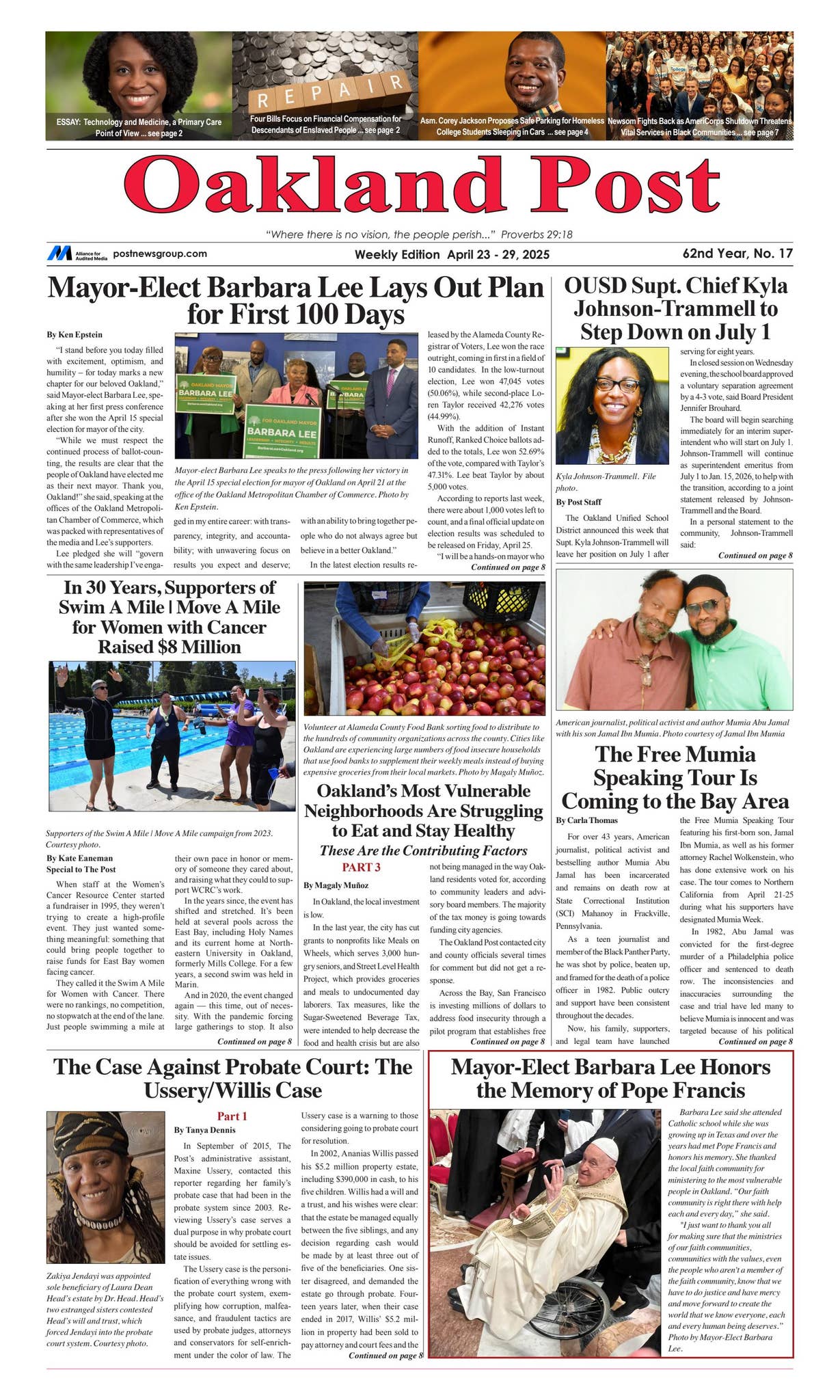 Oakland Post, week of April 23 - 29, 2025 by postnewsgroup - Issuu