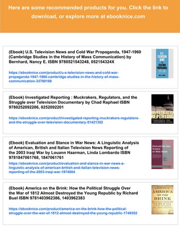 mi 灯饰目录 · (ebook) contested ground: the tunnel and the struggle over television news in cold war 美国 by 第 2 页