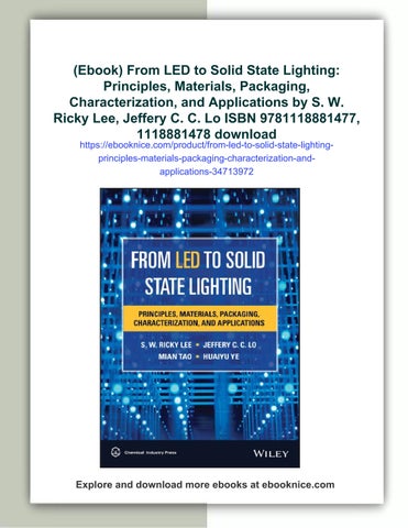 yvetteguerrero8927 灯饰目录 · (ebook) from LED to solid state 灯饰 : principles, materials, packaging, characterization, and ap 第 1 页