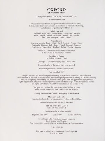 david j. cheal isbn 9780195422948, 0195422945 - 灯饰目录 · (ebook) 加拿大 families today: new perspectives by 第 8 页