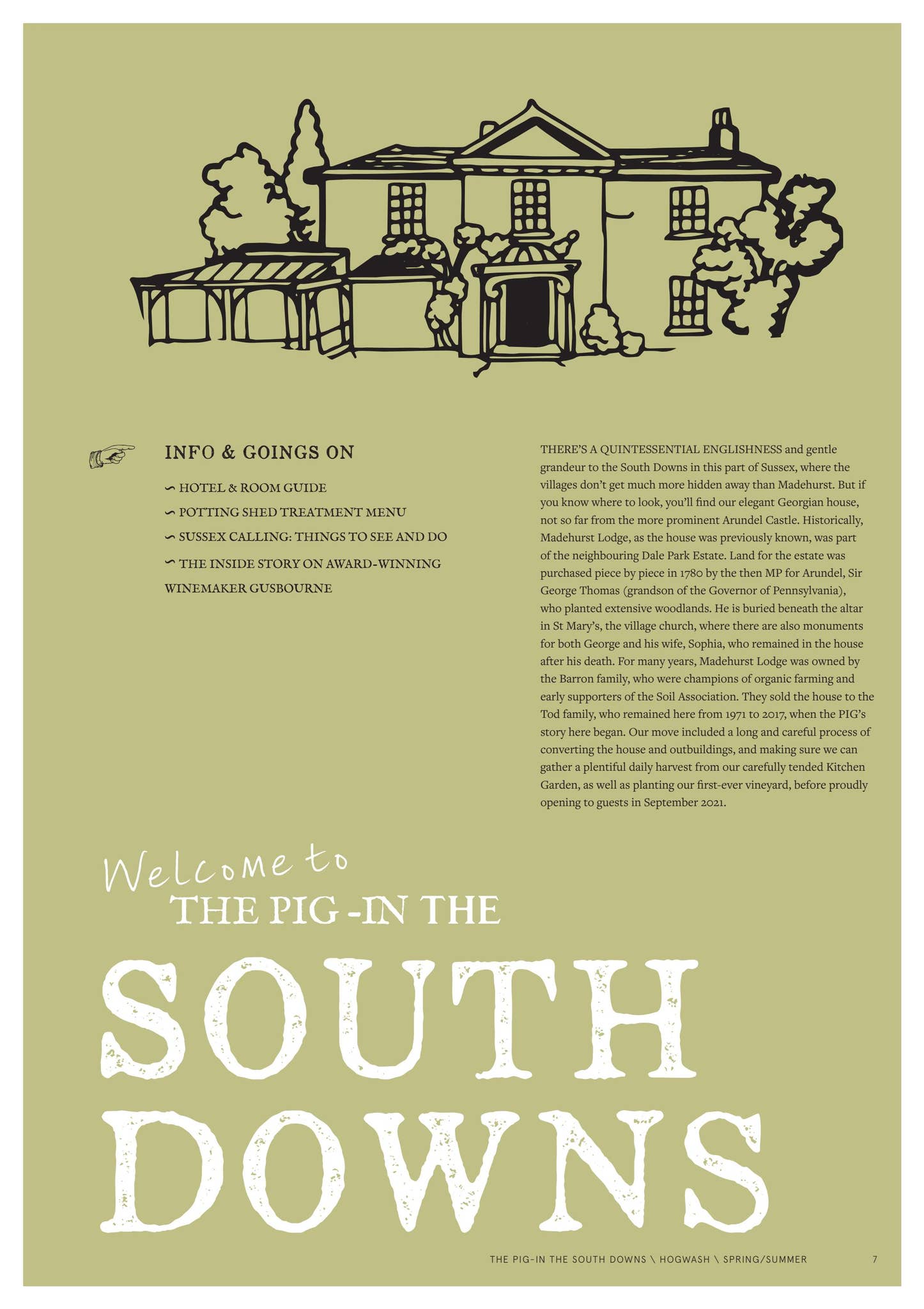THE PIG-in the South Downs | Hogwash Issue 06 by THE PIG Hotels - Issuu