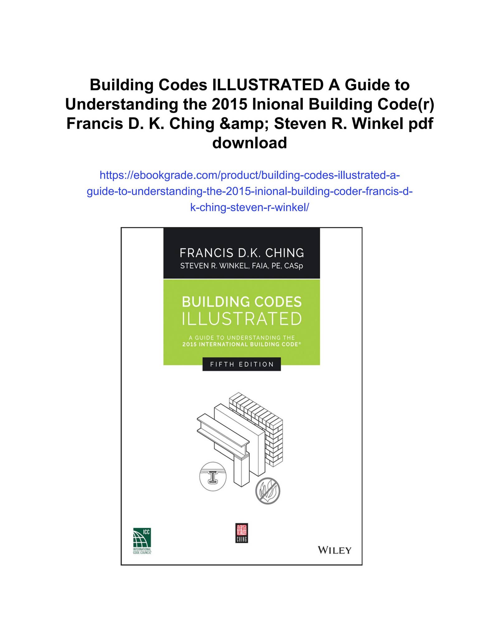 Building codes illustrated a guide to understanding the 2015 inional ...