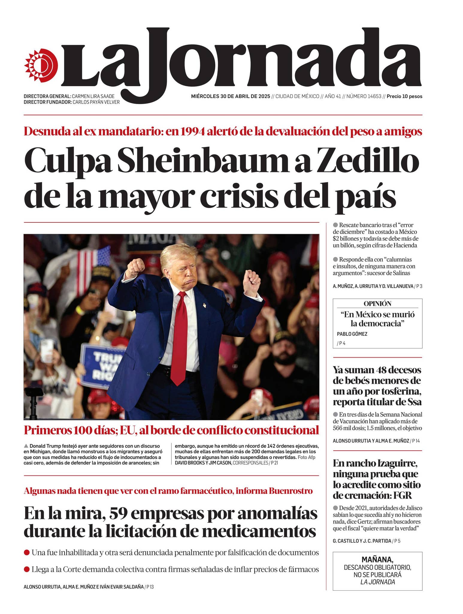 La Jornada, 30/04/2025 by La Jornada - Issuu