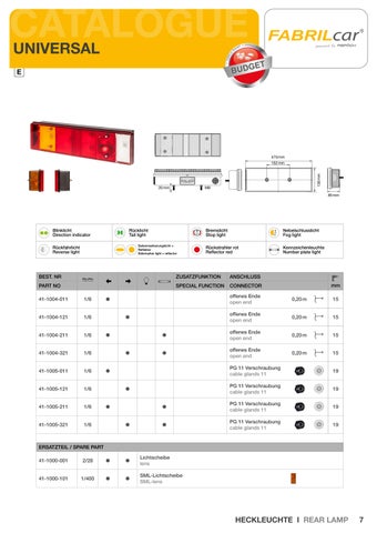 Fabrilcar I Truck Heckleuchten I Truck Rear Lamps 第 7 页