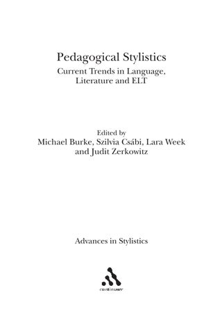 (ebook) pedagogical stylistics: current trends in language, literature and elt (advances in stylisti 第 8 页