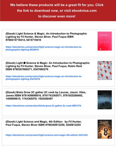 fil hunter, steven biv 灯饰目录 · (ebook) 灯饰 : science and magic. an introduction to photographic 灯饰 by 第 2 页