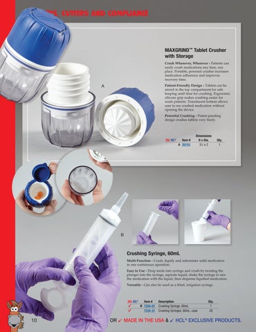 Health Care Logistics 家具目录 · Crushers, Cutters × Compliance 第 10 页