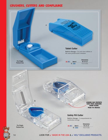 Health Care Logistics 家具目录 · Crushers, Cutters × Compliance 第 14 页