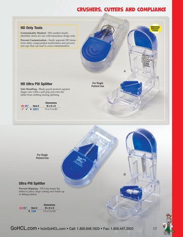 Health Care Logistics 家具目录 · Crushers, Cutters × Compliance 第 17 页