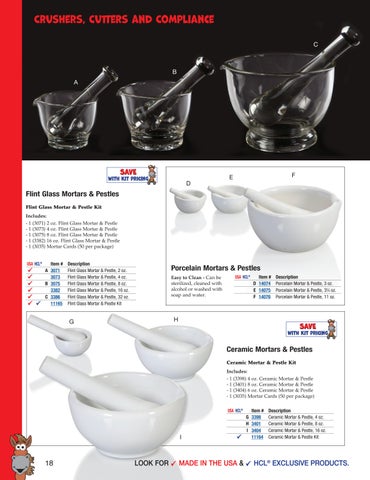 Health Care Logistics 家具目录 · Crushers, Cutters × Compliance 第 18 页