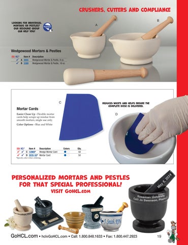 Health Care Logistics 家具目录 · Crushers, Cutters × Compliance 第 19 页