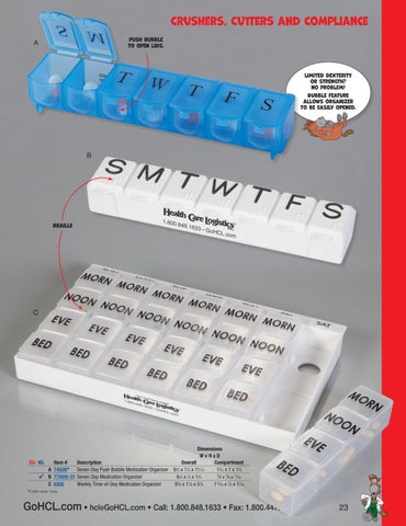 Health Care Logistics 家具目录 · Crushers, Cutters × Compliance 第 23 页