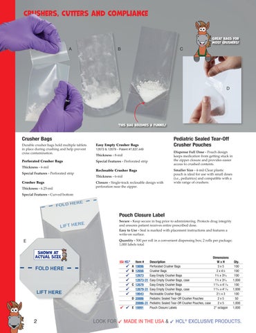 Health Care Logistics 家具目录 · Crushers, Cutters × Compliance 第 2 页
