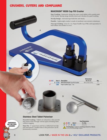 Health Care Logistics 家具目录 · Crushers, Cutters × Compliance 第 6 页